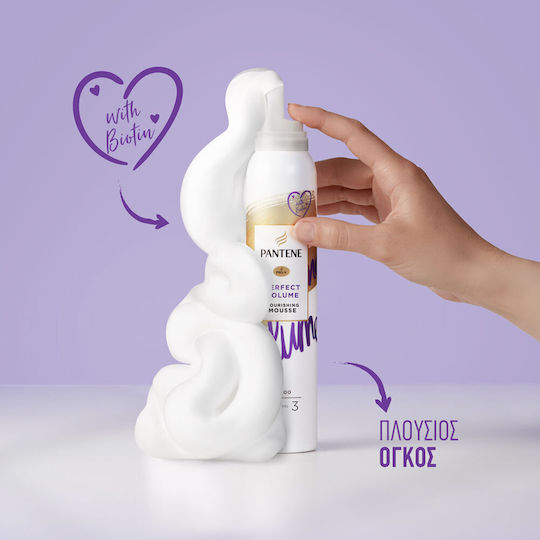 Pantene Pro-V Perfect Volume Подхранваща Пяна За Коса Задържане Ниво 3 За Обем 200ml