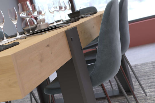 Trade Τραπεζαρίας Φυσικό 223x93x78εκ. Trade Τραπεζαρίας Φυσικό 223x93x78εκ.