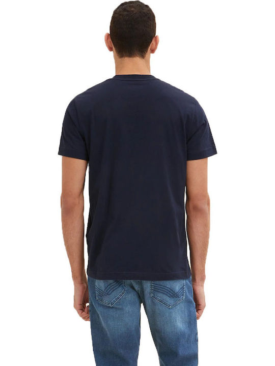 Tom Tailor Herren T-Shirt Kurzarm Marineblau