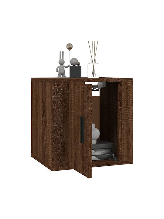 Wand-Kabinette Braune Eiche (2 Stück) 40x34,5x40cm