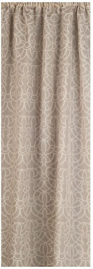 Omega Home Perdea Cu Coafură Bej 145x270 Cm