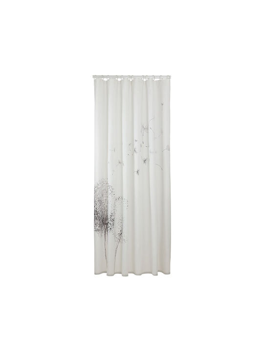 Sealskin Flow Shower Curtain Fabric 180x200cm White / Grey 800142