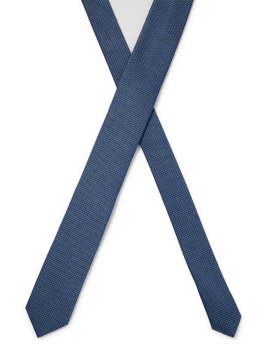 Hugo Boss Herren Krawatte Monochrom in Blau Farbe