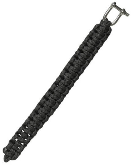 EDC Paracord Outdoor EDC Survival Kit with Rope Black