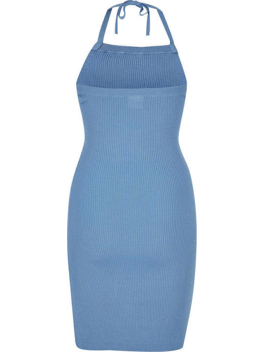 Summer Mini Evening Dress Light Blue