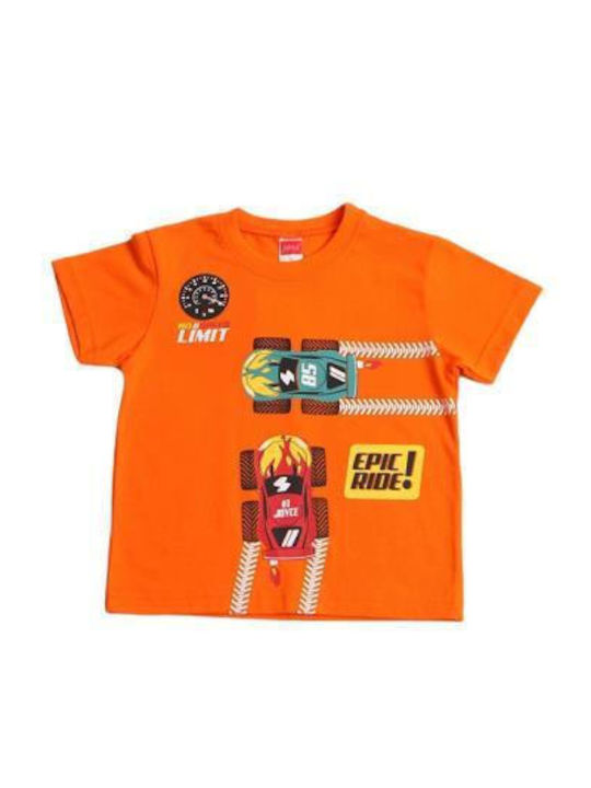 Joyce Kids Set with Shorts Summer 2pcs Orange