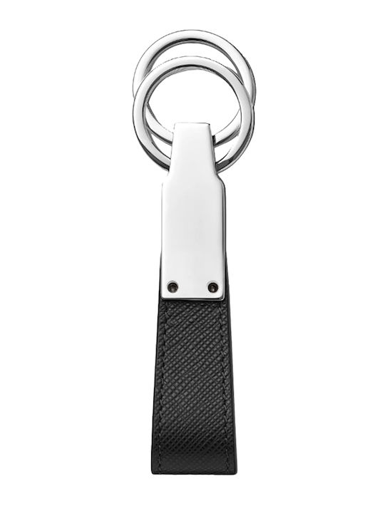 MontBlanc Μπρελόκ Sartorial Δερμάτινο Μαύρο