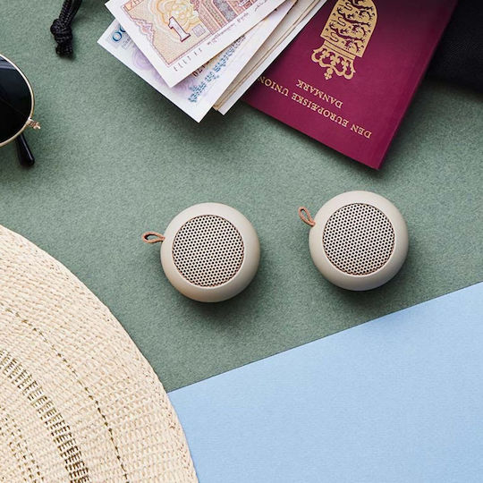 Kreafunk AGO Mini Ηχείο Bluetooth 3W με Διάρκεια Μπαταρίας έως 8 ώρες Ivory Sand
