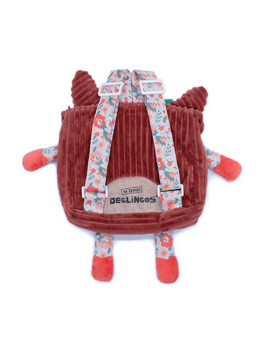 Les Deglingos Melimelos the Deer Детска чанта Раница Кафяв 25брx25брсм.