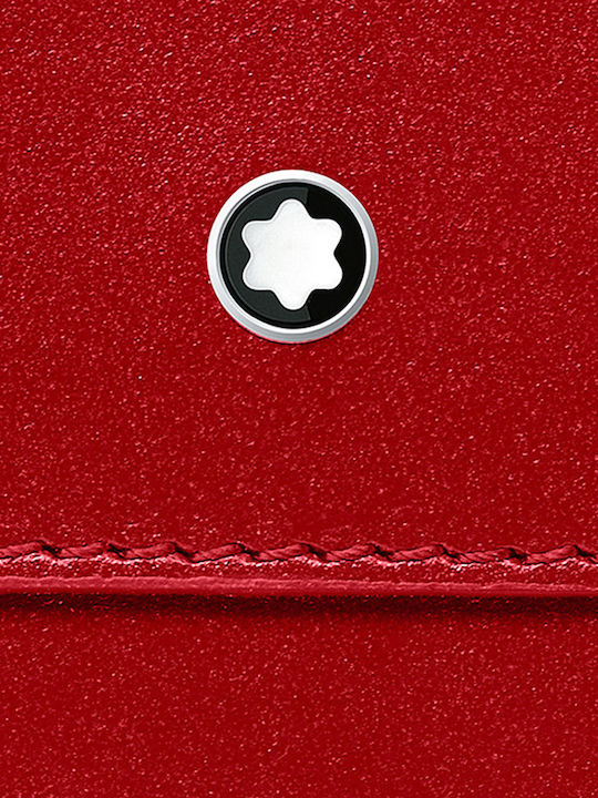 Leather Men's Wallet Cards Red