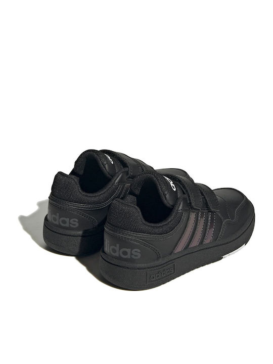 Hoops Hoops 3.0 CF C Kids Sports Shoes Basketball with Hoop & Loop Closure Core Black