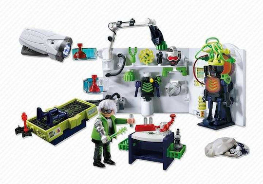 Playmobil Top Agents Robo Gang Lab With Multifunctional Flashlight for 7-12 years old