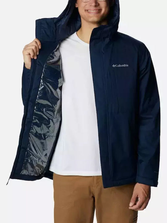 Columbia Oso Mountain Herren Winter Jacke Lässig Wasserdicht Collegiate Navy