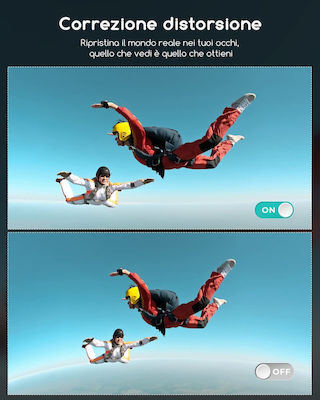 COOAU SPC05S Action Camera 4K Ultra HD Υποβρύχια με WiFi Μαύρη με Οθόνη 2"