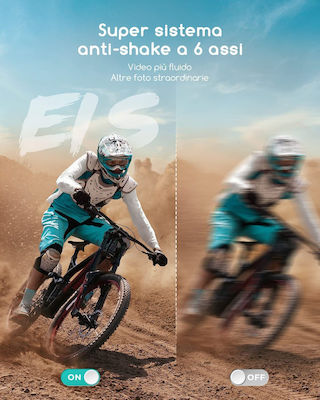 COOAU SPC05S Action Camera 4K Ultra HD Υποβρύχια με WiFi Μαύρη με Οθόνη 2"