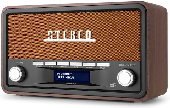 Audizio Foggia Retro Επιτραπέζιο Ραδιόφωνο Ρεύματος / Μπαταρίας DAB+ με Bluetooth Copper
