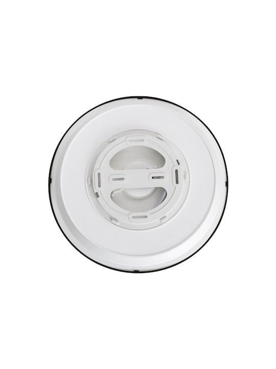 GloboStar Tuffin Bathroom Ceiling Mount Light 30cm Black With Integrated LED
