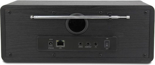Artsound R9 Επιτραπέζιο Ραδιόφωνο Επαναφορτιζόμενο DAB+ με Bluetooth Μαύρο