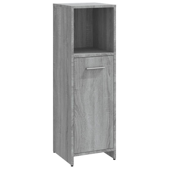 vidaXL Πάγκος χωρίς Νιπτήρα Μ60xΒ33xΥ60cm με 2 Ντουλάπια & Στήλη Sonoma