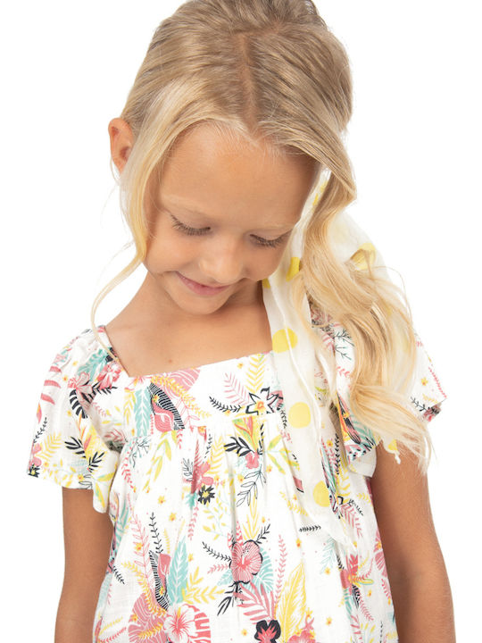 Children's Dress Short Sleeve Floral Multicolour