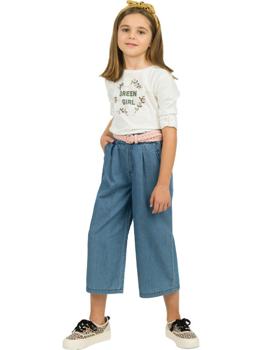 Kinder Schlaghose Jeans Blau