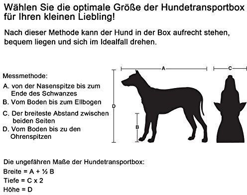 Songmics Dog Kennel Geantă de mână pentru transport câine Neagră M70xL52xA52cm.