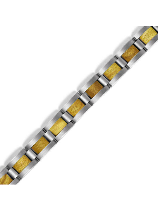 Daponte Brățară Pentru Bărbați Tip Cuff Din Oțel Inoxidabil 20.5cm