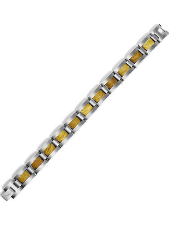 Daponte Brățară Pentru Bărbați Tip Cuff Din Oțel Inoxidabil 20.5cm