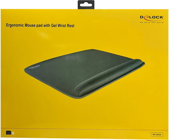 DeLock 12601 Mauspad Groß (420mm) mit Handgelenkstütze Schwarz