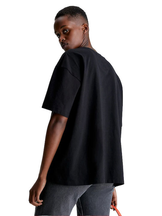 Γυναικείο Oversized T-shirt Μαύρο