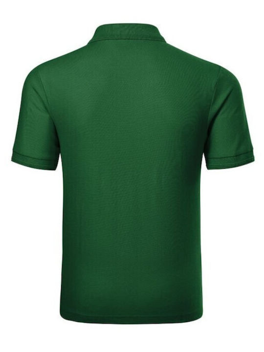 Malfini Ανδρικό T-shirt Polo Πράσινο