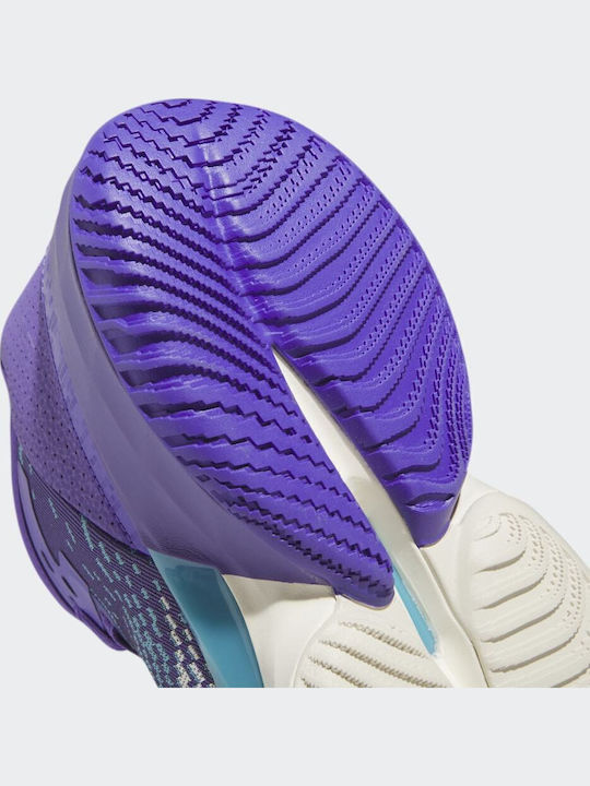 D.O.N. Issue 4 inalti Pantofi de baschet Purpuriu Rush / Off White / Clear Aqua