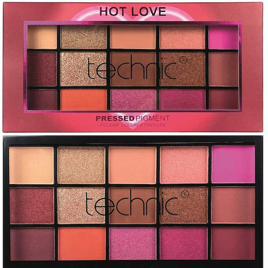 Technic Hot Love Παλέτα με Σκιές Ματιών σε Στερεή Μορφή 30gr