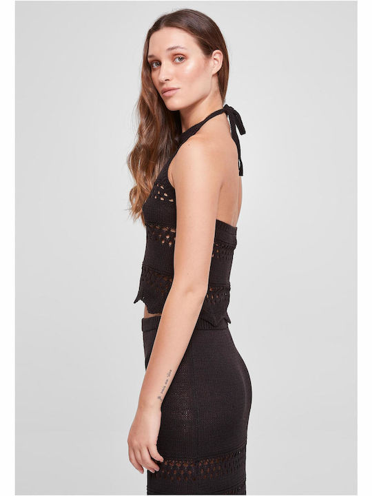 Women's Summer Sleeveless Black Top