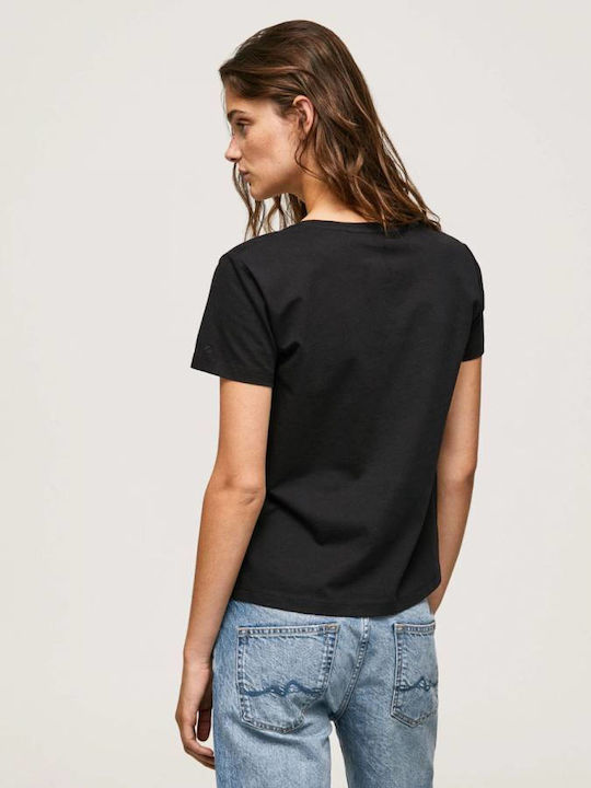 Pepe Jeans Lali Γυναικείο T-shirt Μαύρο