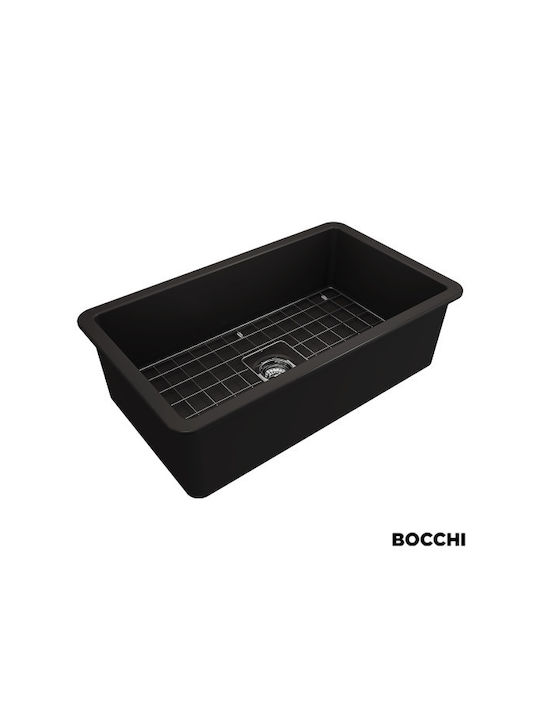 Bocchi 1362 Drop-In Spüle Porzellan B81xT48cm Black Matt