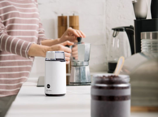 Eldom Electric Coffee Grinder 200W for 40gr Beans White