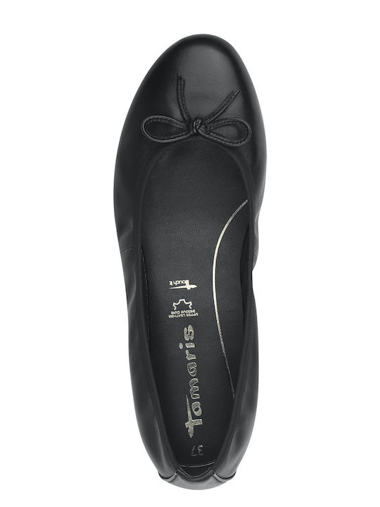 Leather Ballerinas Black