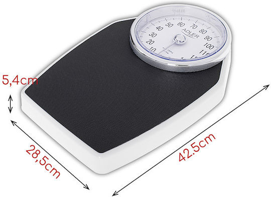 Adler Mechanical Bathroom Scale Black AD 8177