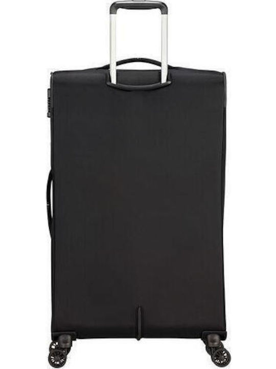 American Tourister Crosstrack Μεγάλη Βαλίτσα Ταξιδίου Υφασμάτινη Μαύρη με 4 Ρόδες Ύψους 79εκ.