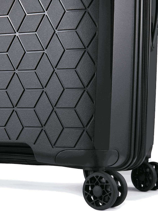 Verage GM18106W Βαλίτσα Ταξιδίου Καμπίνας Σκληρή Μαύρη με 4 Ρόδες Ύψους 53εκ.
