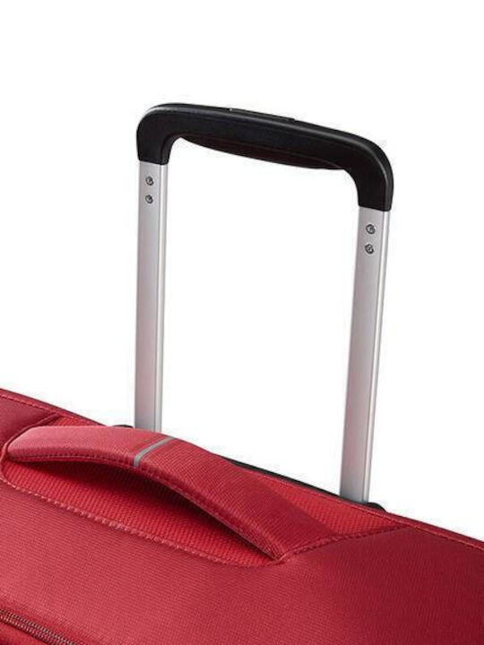 American Tourister Crosstrack Große Stoffkoffer Rote mit 4 Rädern Höhe 79cm