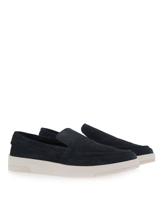 Jack & Jones Suede Ανδρικά Loafers σε Μπλε Χρώμα