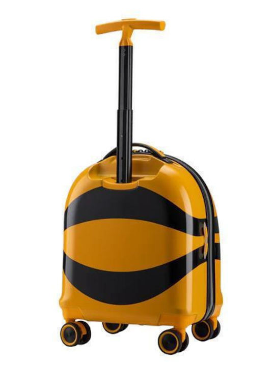 Verage Little Bee Valiză De Călătorie Pentru Copii De Cabină Tough Portocalie Cu 4 Roți Înălțime 46 Cm