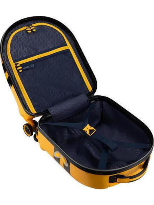 Verage Little Bee Valiză De Călătorie Pentru Copii De Cabină Tough Portocalie Cu 4 Roți Înălțime 46 Cm