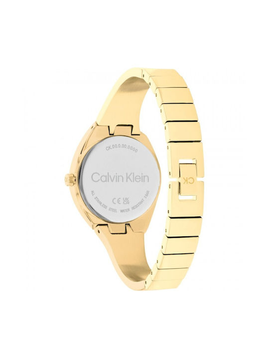 Calvin Klein Charming Uhr mit Gold Metallarmband