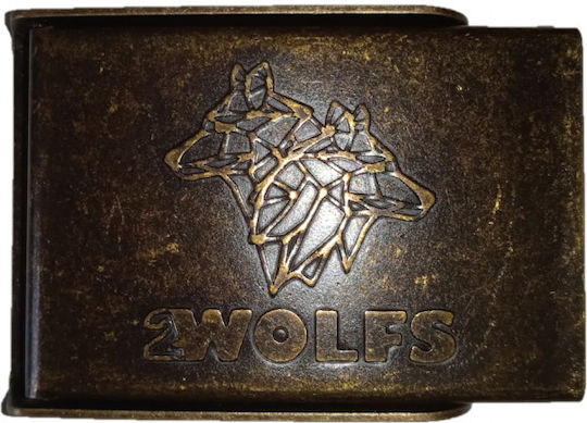 2wolfs Wild Στρατιωτική Ζώνη Ιμάντας Καφέ