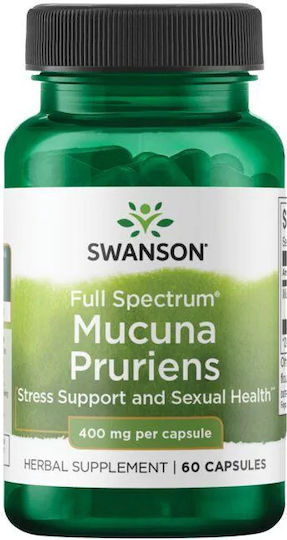 Swanson Mucuna Pruriens 400mg Testosterone Boost Supplement 60 caps