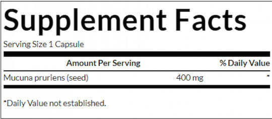 Swanson Mucuna Pruriens 400mg Testosterone Boost Supplement 60 caps
