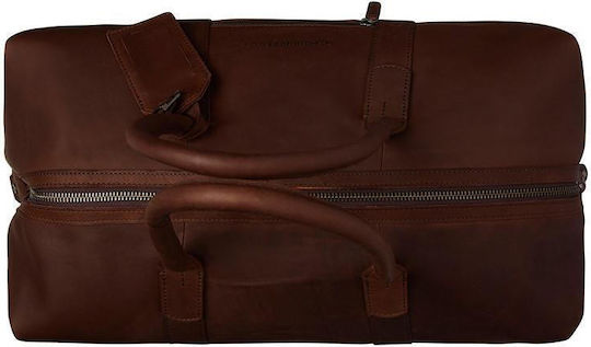 The Chesterfield Brand Σακ Βουαγιάζ 53lt Καφέ από Δέρμα Μ65xΠ30xΥ40εκ.